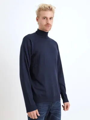 Men's Lightweight Poloneck - Navy