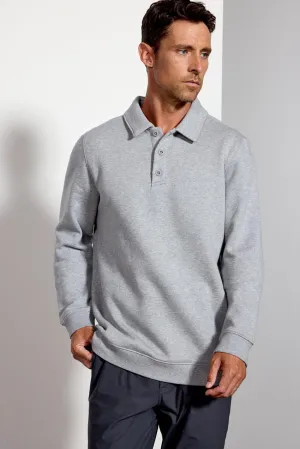 Men's Luxefleece Polo - Htr Concrete