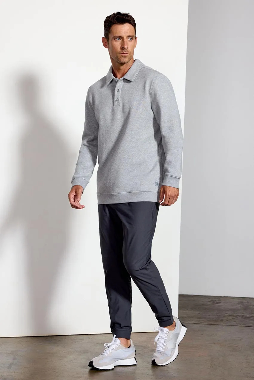 Men's Luxefleece Polo - Htr Concrete