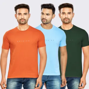 Men's Pack of 3 T-Shirts - Solid