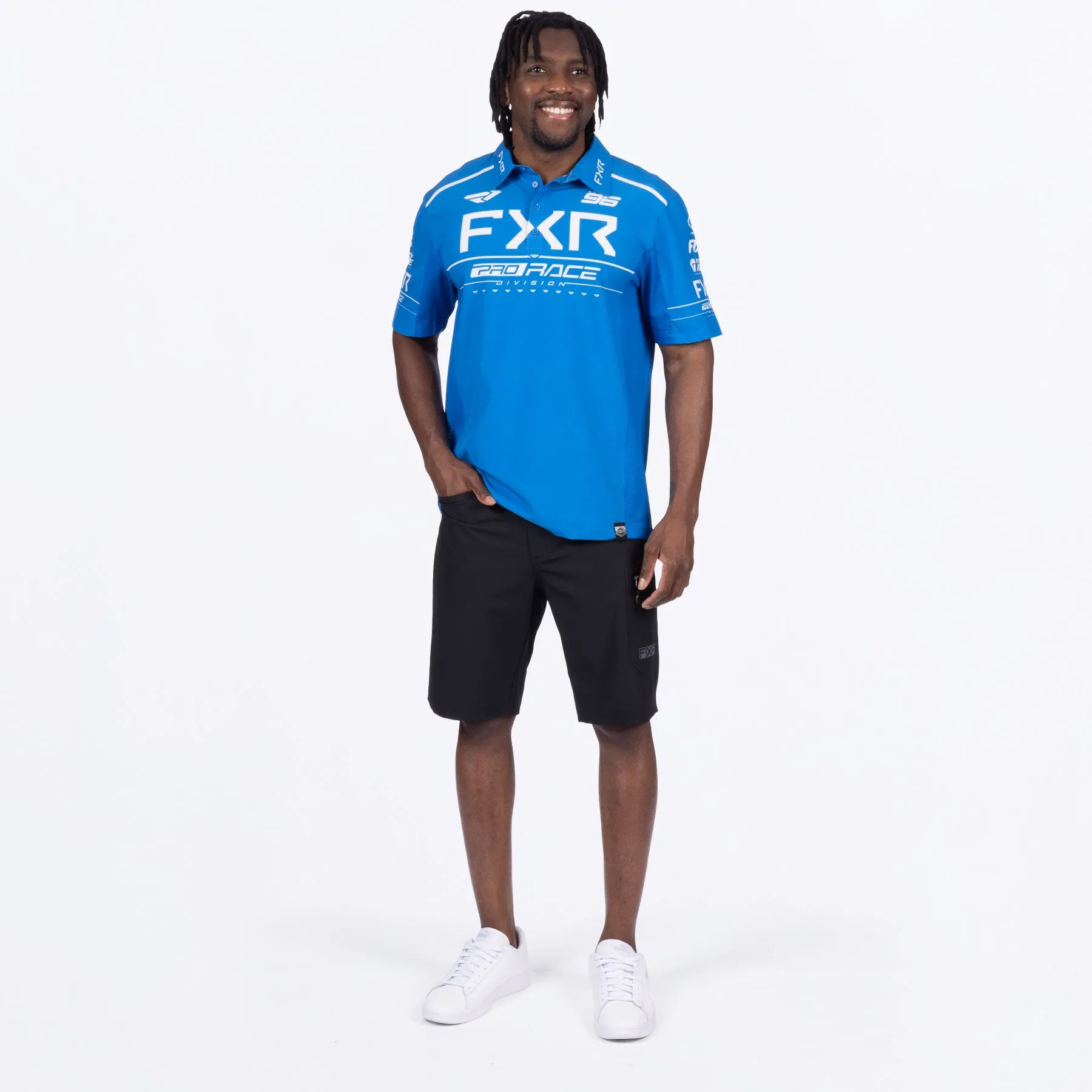 Men's Race Div Performance UPF Polo Shirt