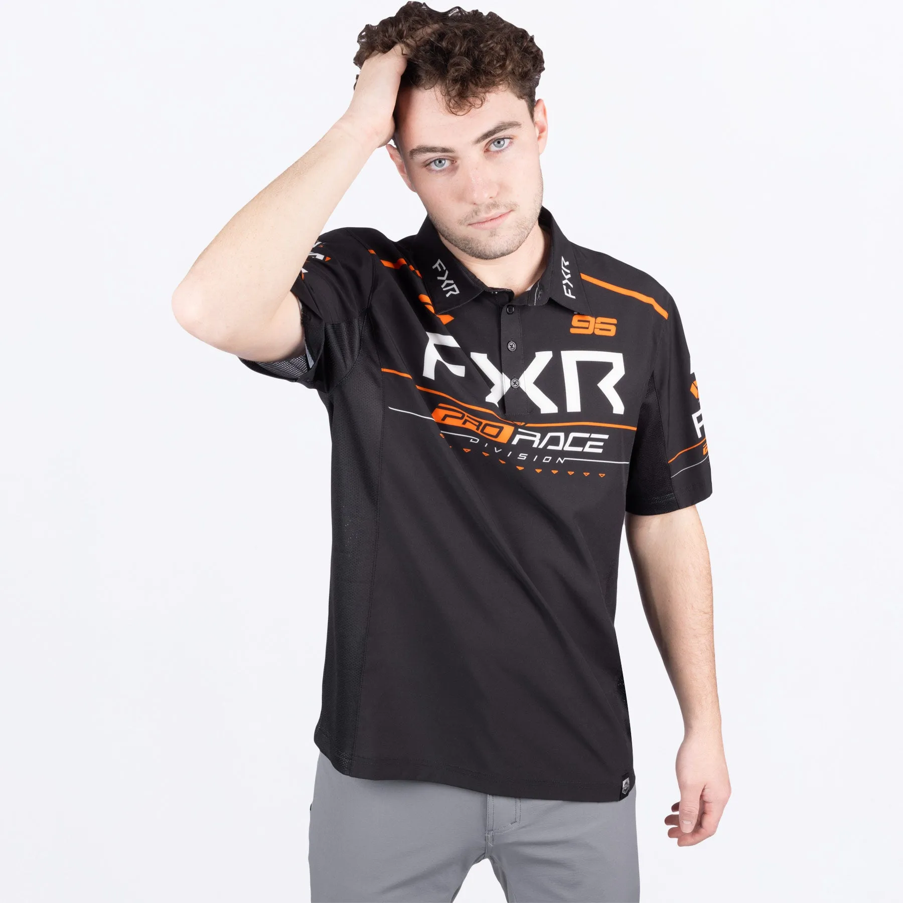 Men's Race Div Performance UPF Polo Shirt