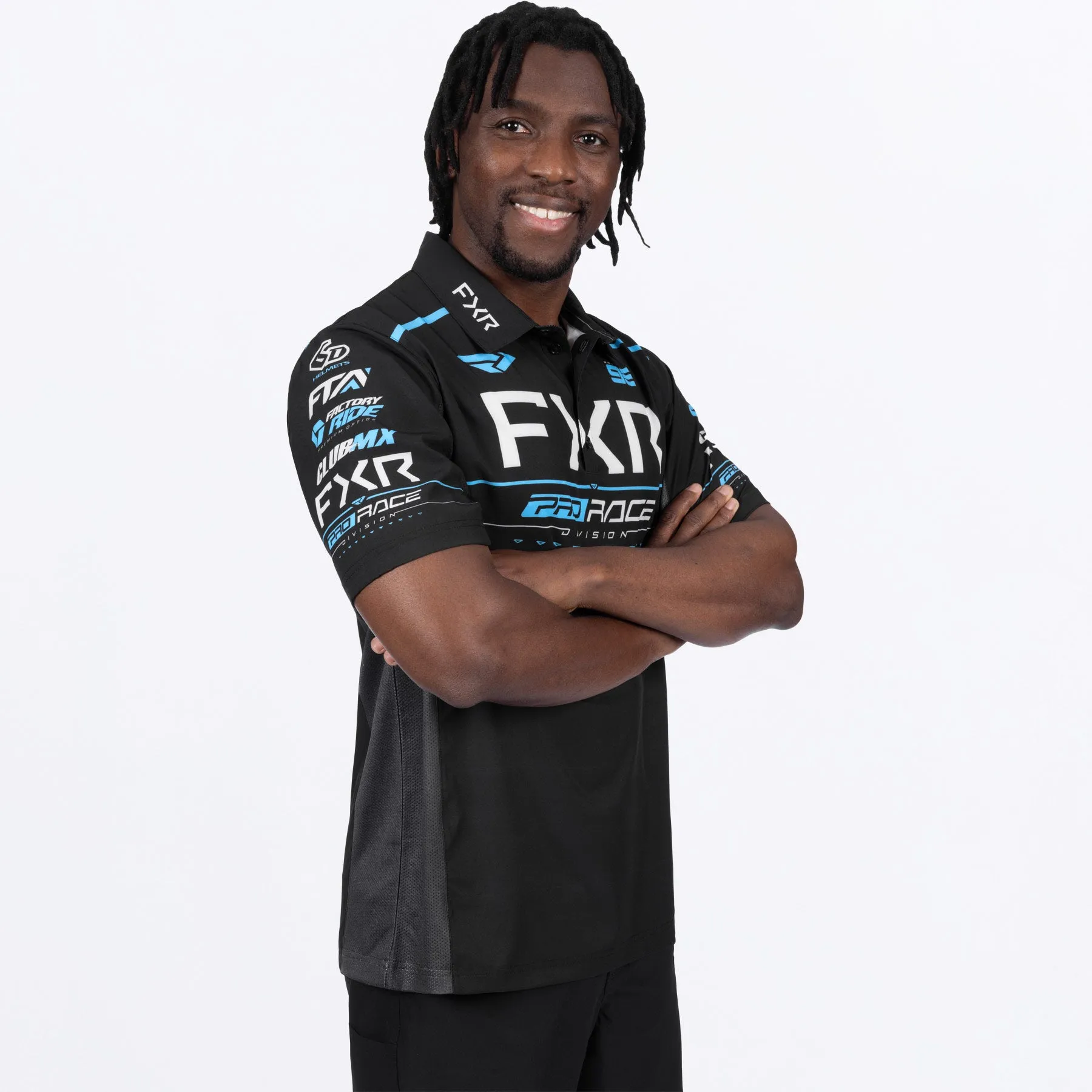 Men's Race Div Performance UPF Polo Shirt