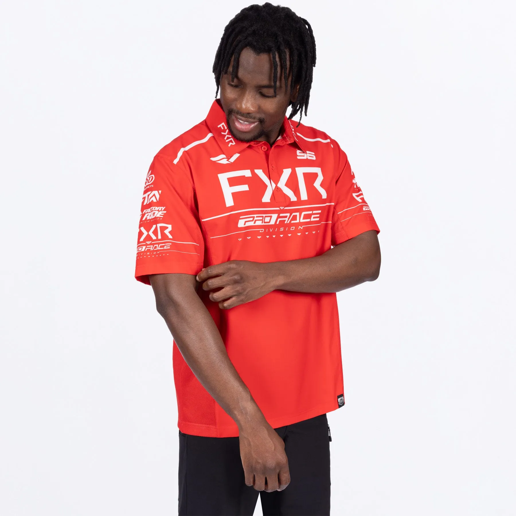 Men's Race Div Performance UPF Polo Shirt