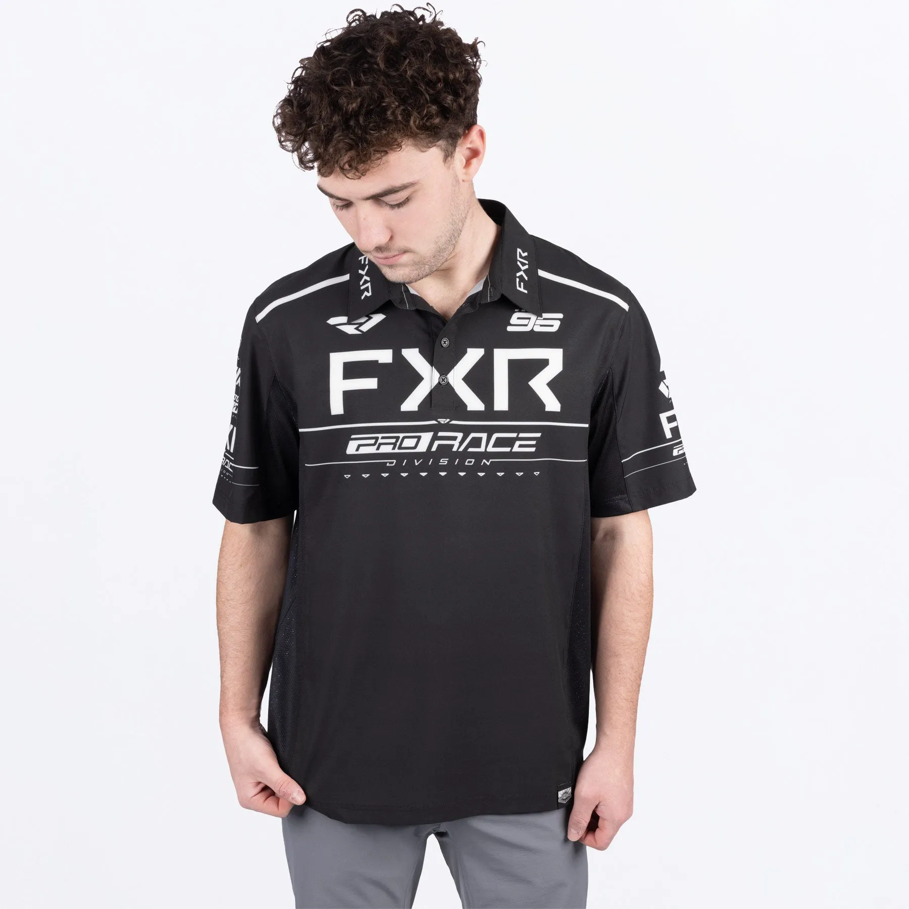 Men's Race Div Performance UPF Polo Shirt
