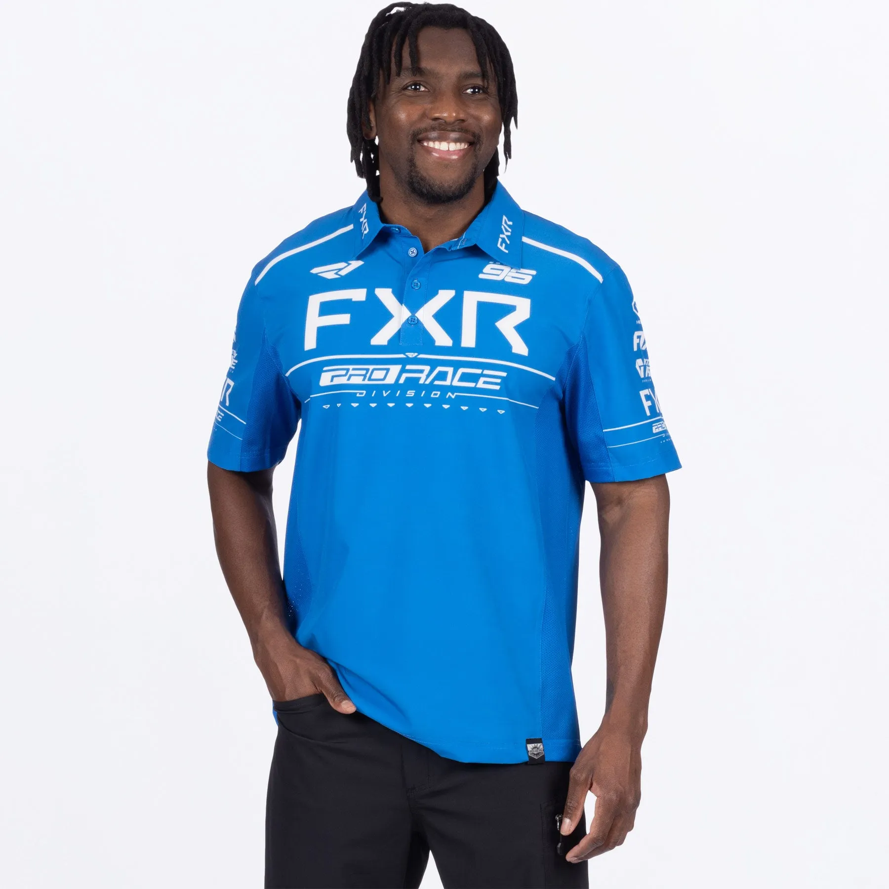 Men's Race Div Performance UPF Polo Shirt