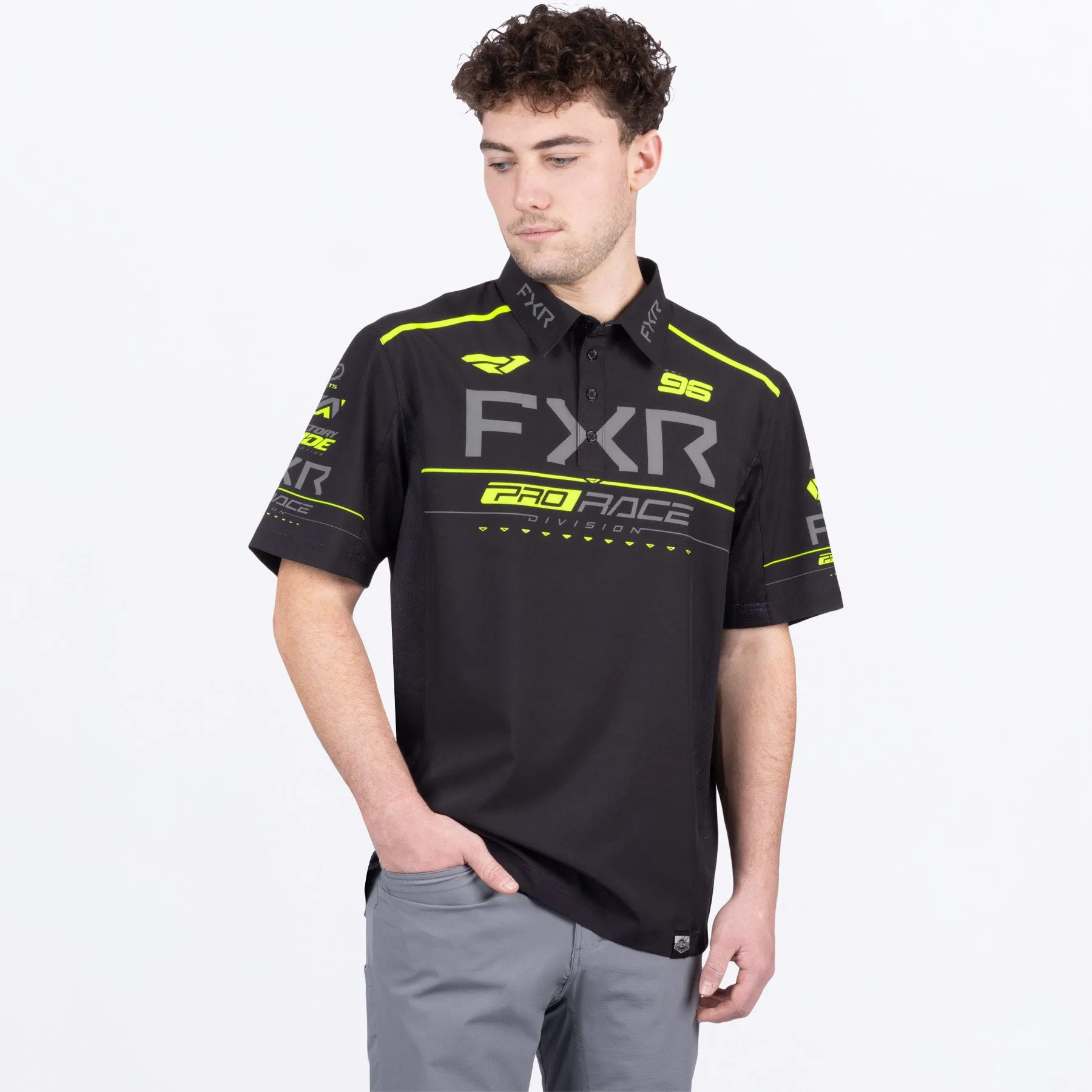 Men's Race Div Performance UPF Polo Shirt