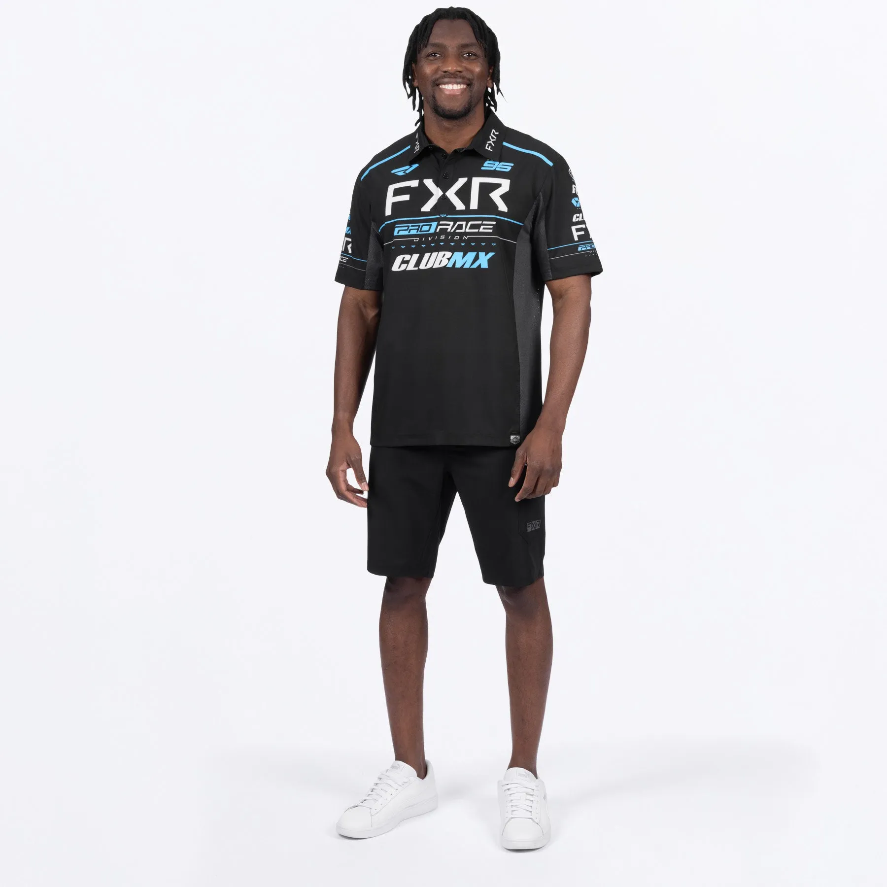 Men's Race Div Performance UPF Polo Shirt