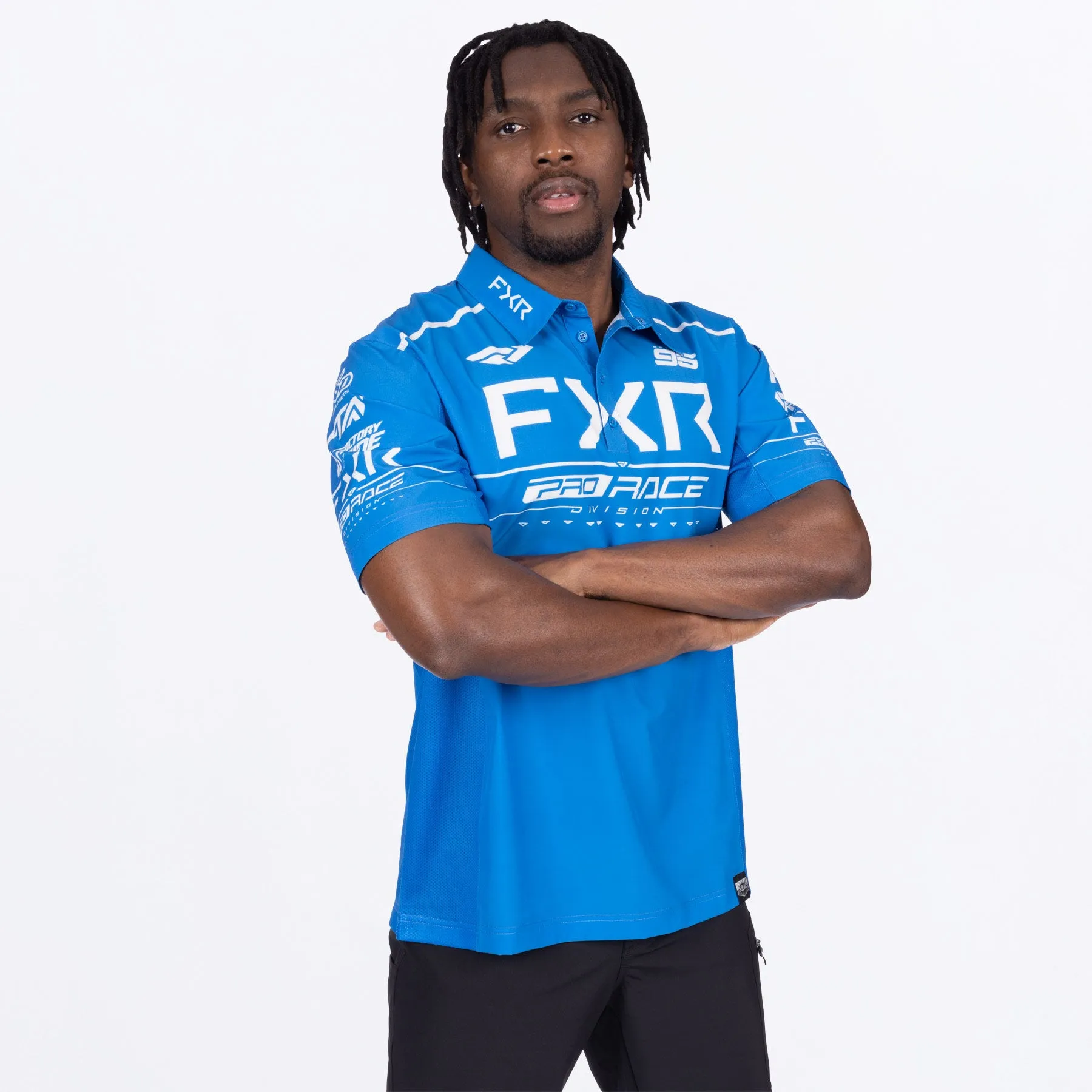 Men's Race Div Performance UPF Polo Shirt