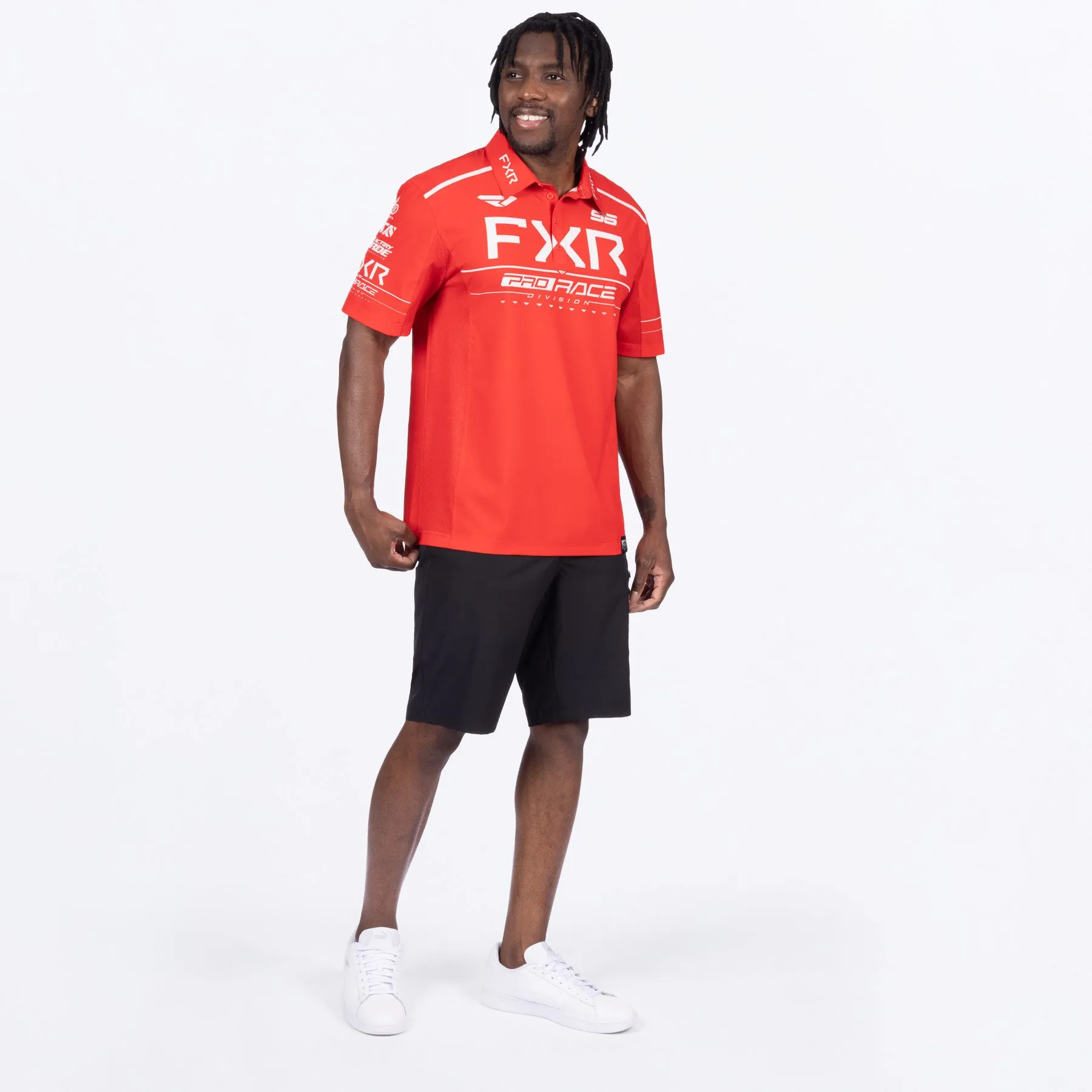 Men's Race Div Performance UPF Polo Shirt