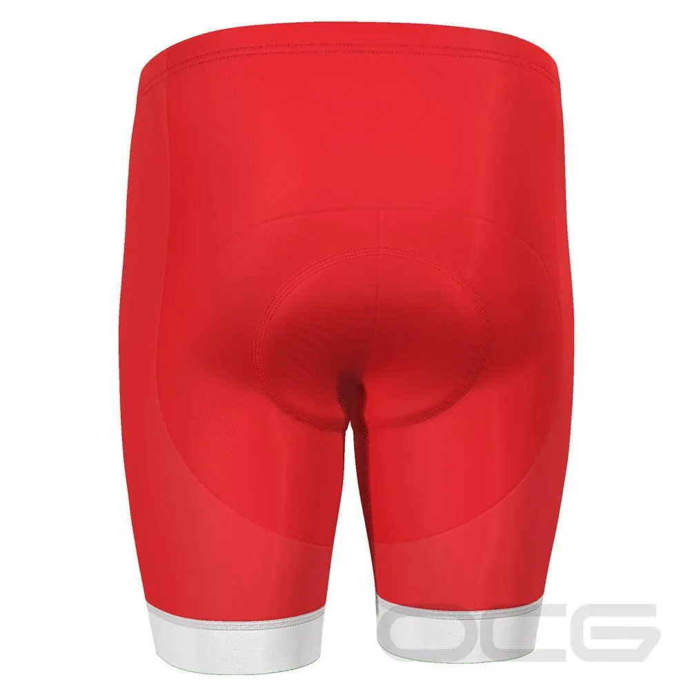 Men's Santa Claus Christmas Suit Gel Padded Cycling Shorts