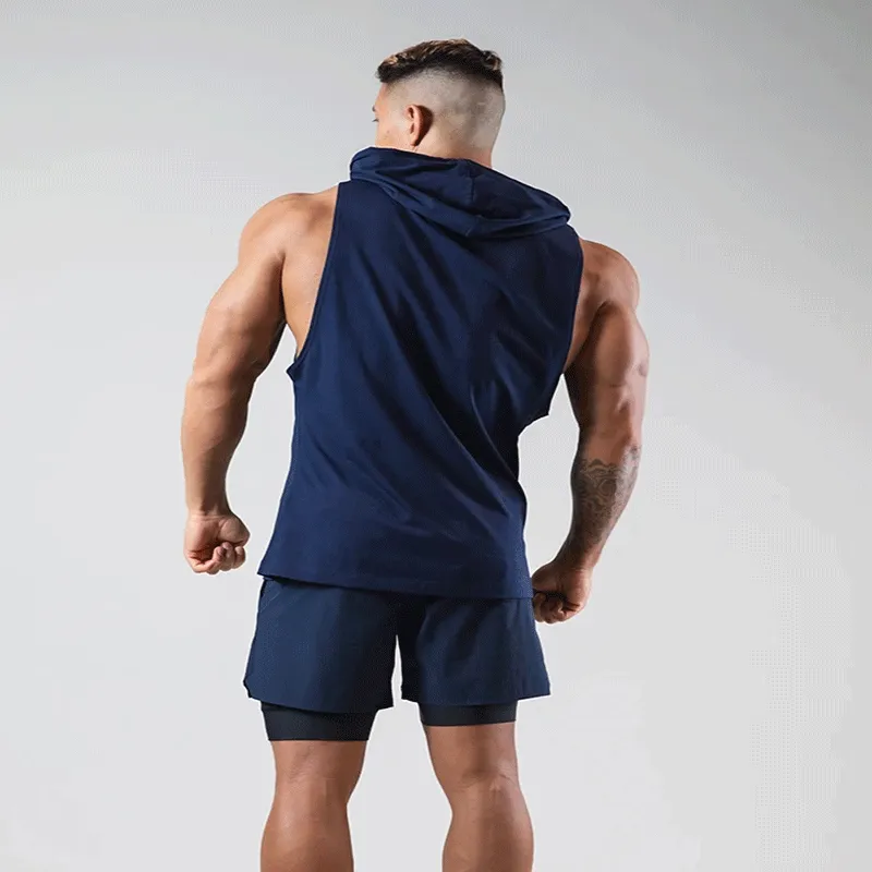 Men's Sports Breathable Hooded Vest