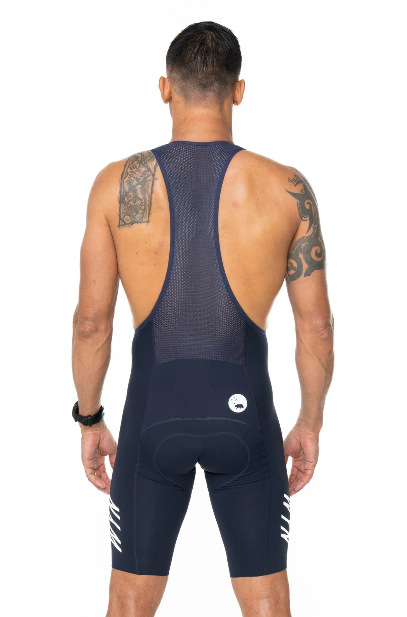 Men's WC23 LTD Velocity 2.0 Cycling Bib Shorts  - Navy/Silver