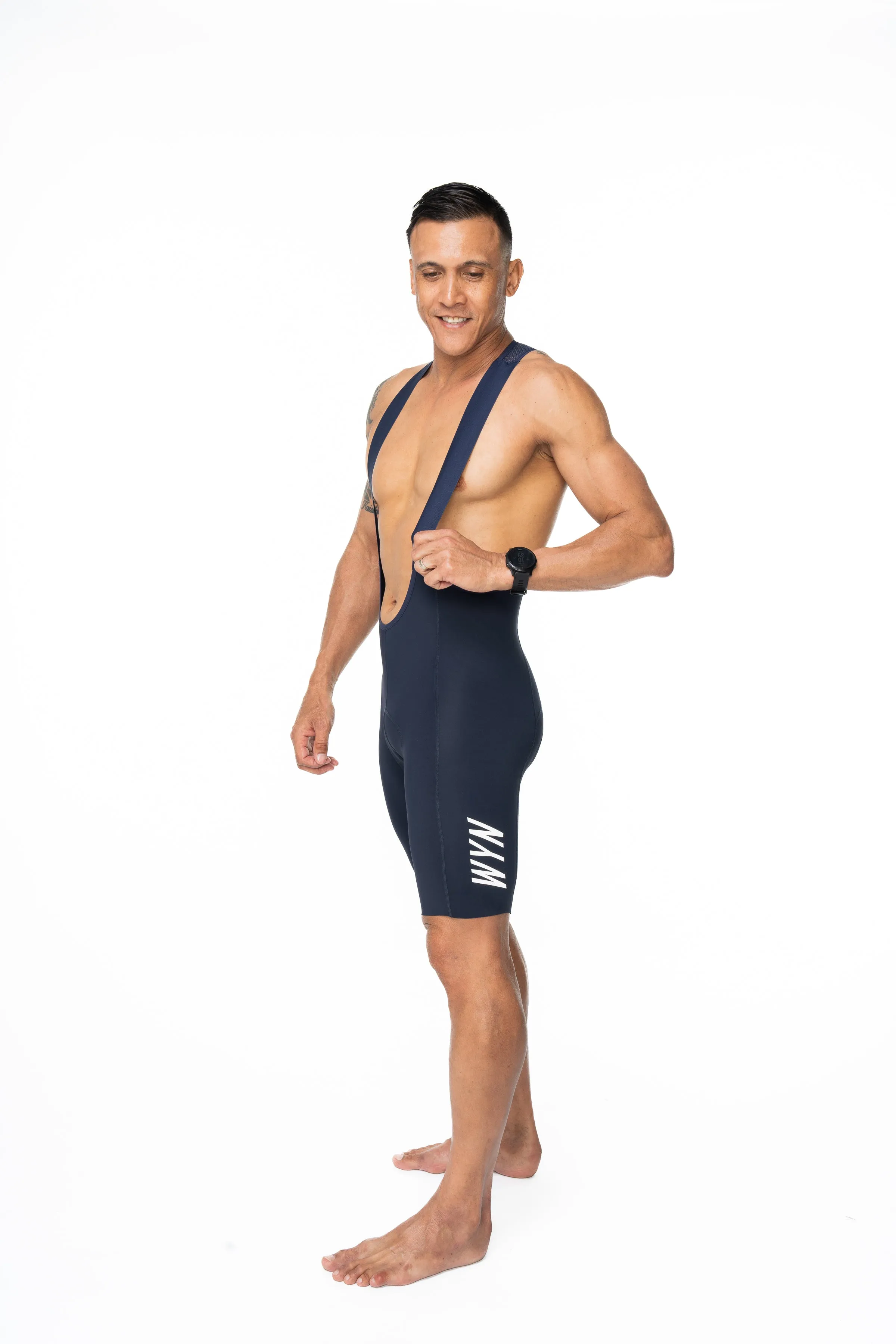 Men's WC23 LTD Velocity 2.0 Cycling Bib Shorts  - Navy/Silver