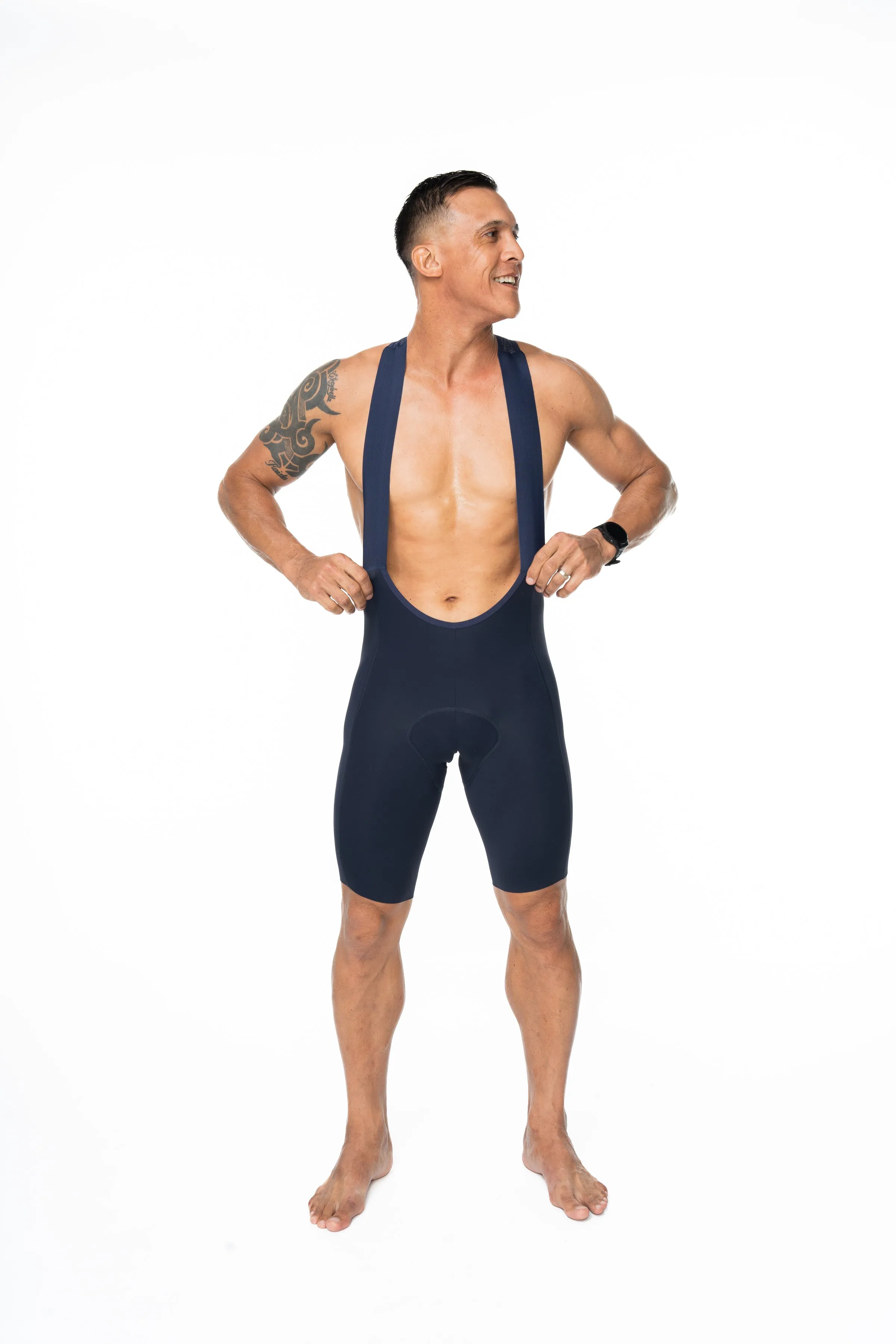 Men's WC23 LTD Velocity 2.0 Cycling Bib Shorts  - Navy/Silver