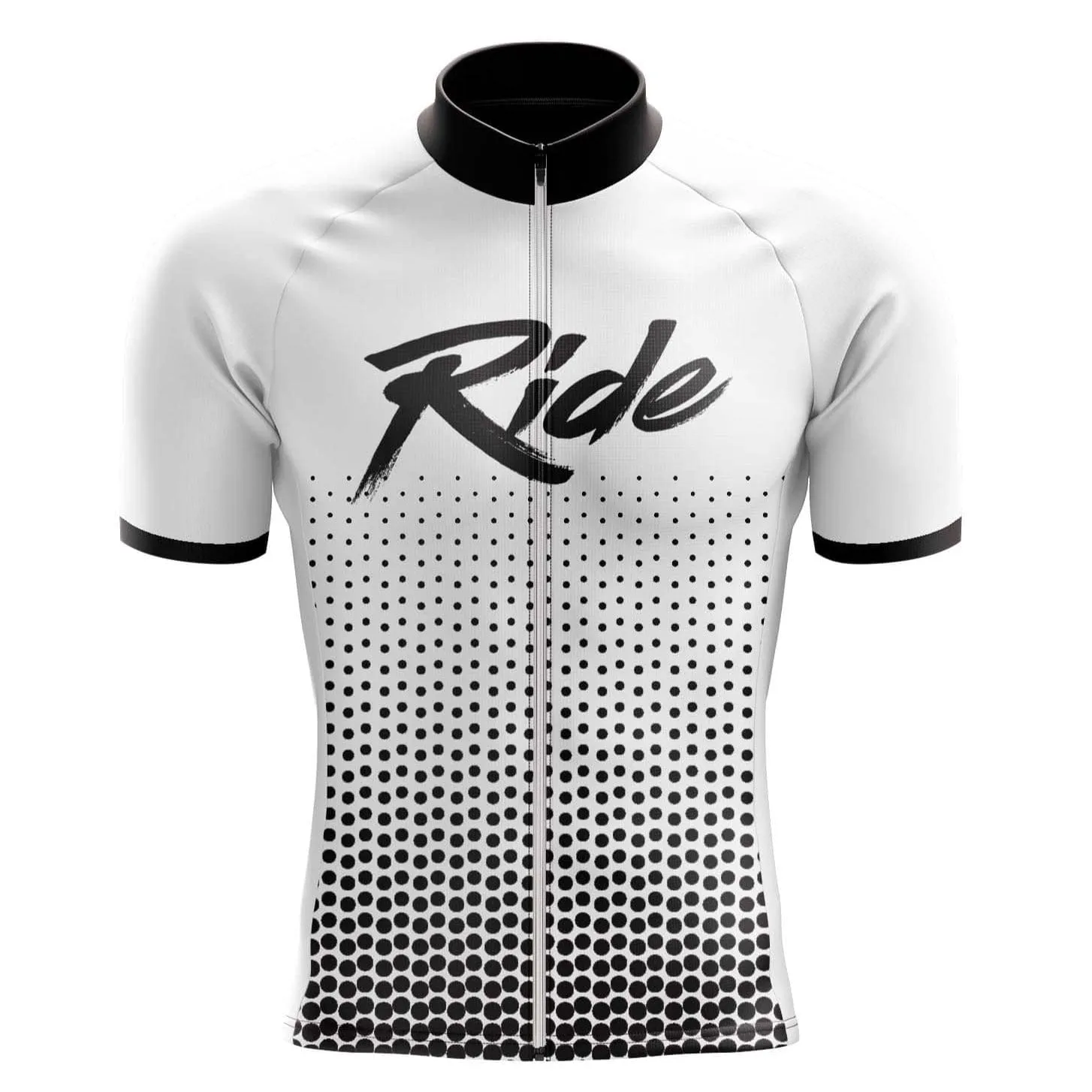 Men's White Ride Cycling Jersey or Bib Shorts