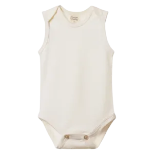 Merino Singlet Bodysuit - Natural