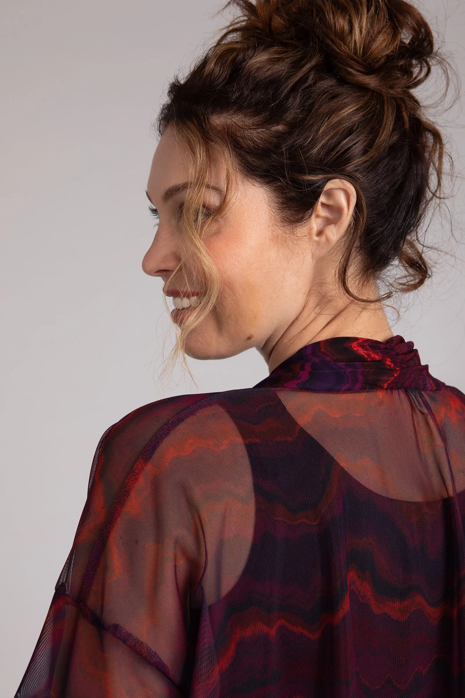 Mesh Mezza Luna Cardigan