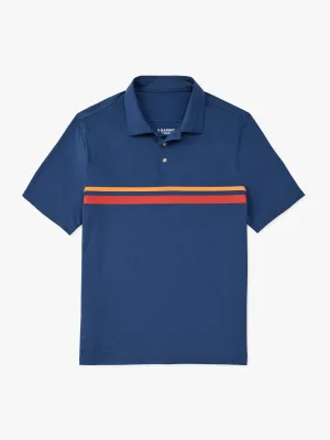 Midway Polo | Red Comp Stripe