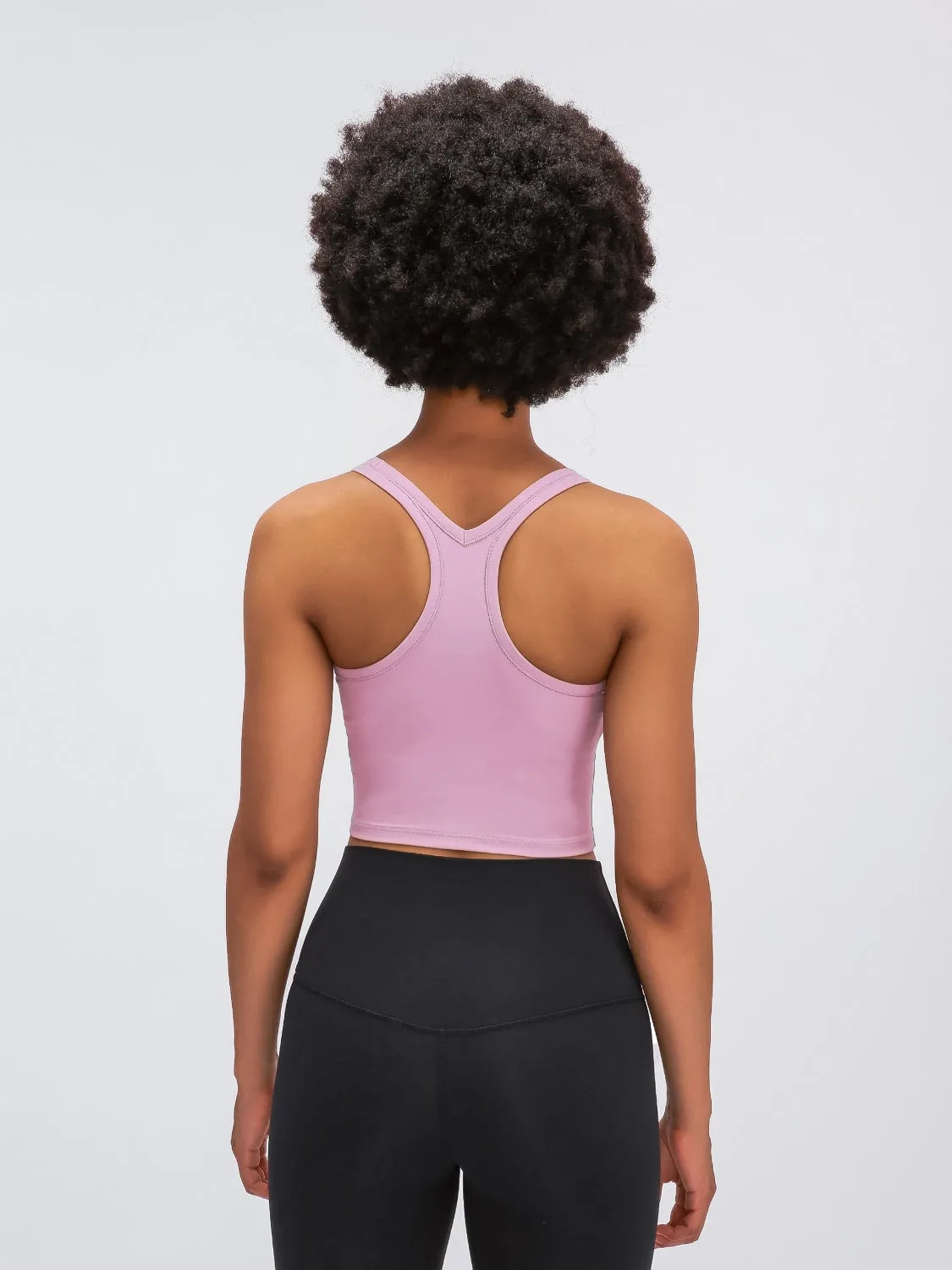 Millennia Scoop Neck Active Tank with Detachable Chest Pads