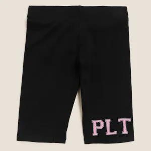 MiniVIP© Personalised Varisty Letters Black Cycling Shorts