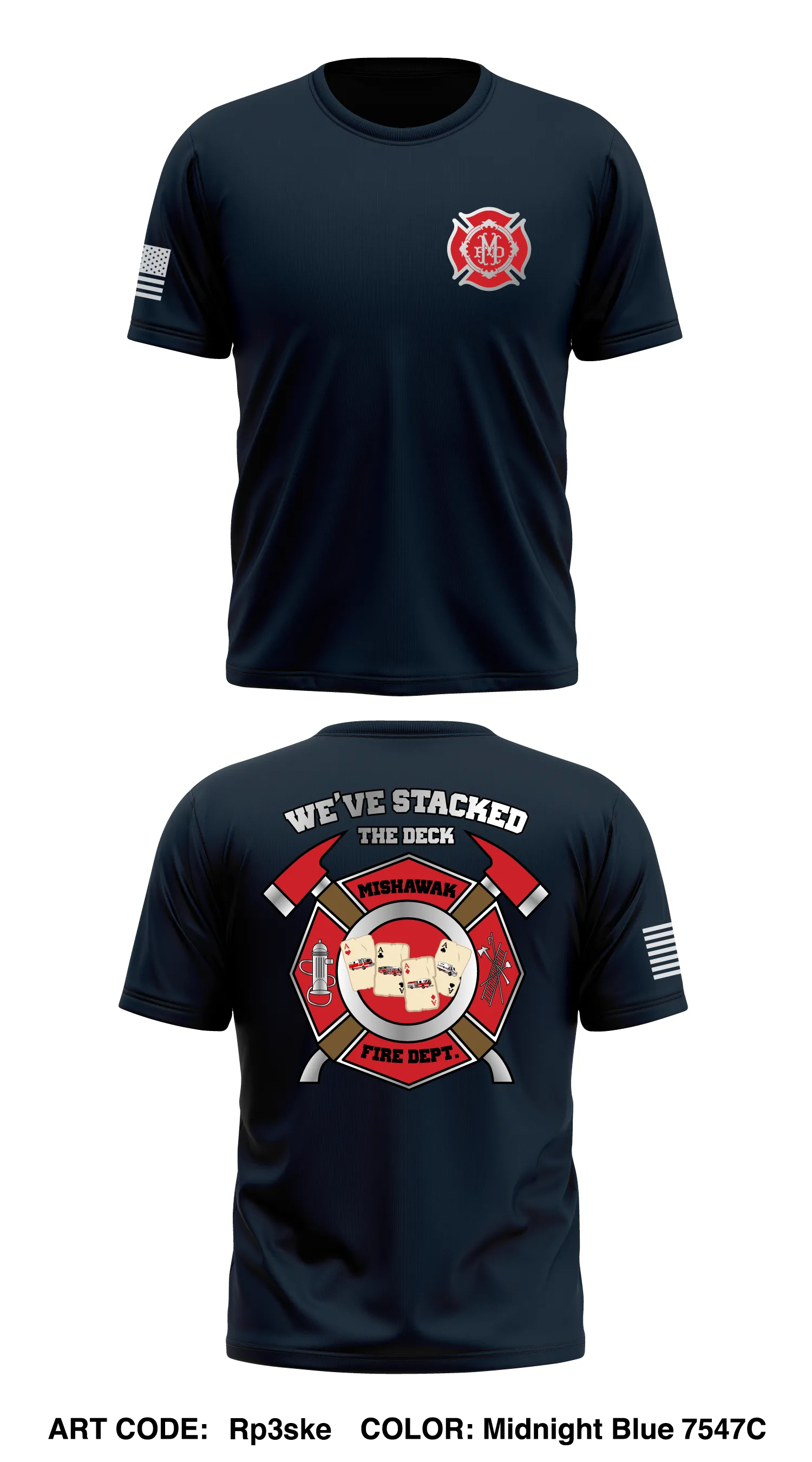 Mishawaka Fire Dept. Store 1 Core Men's SS Performance Tee - Rp3ske