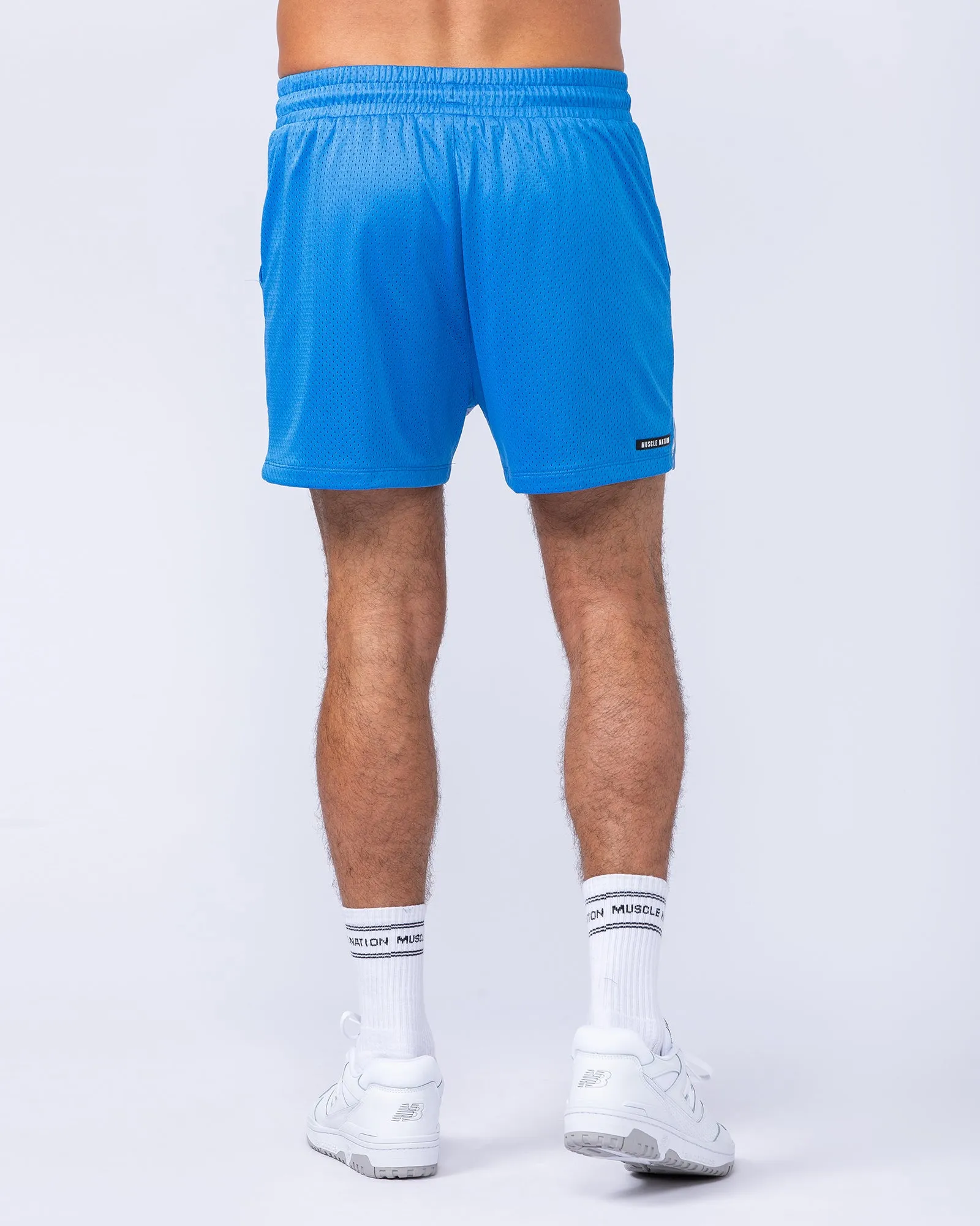 MNation Lay Up 3.5" Shorts - Azure Blue