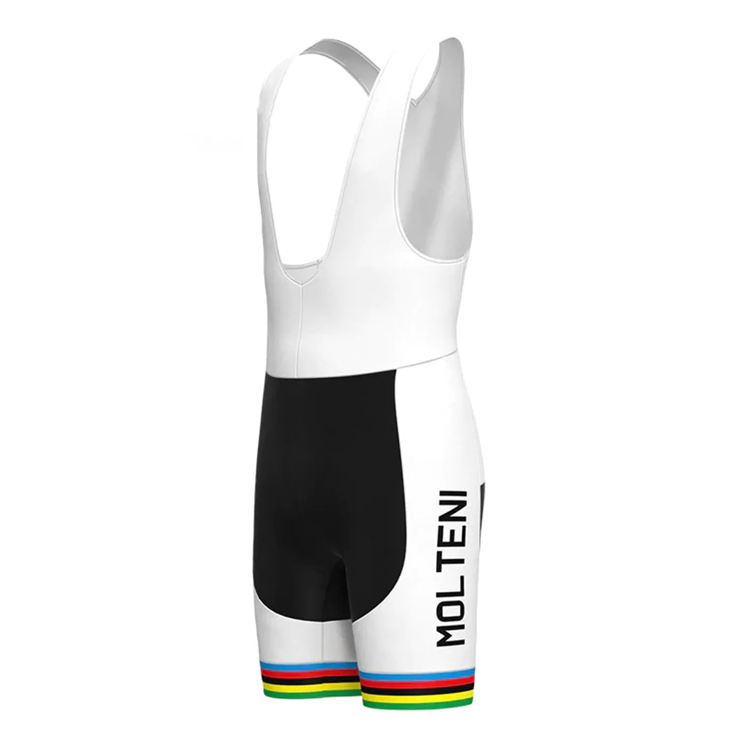 MOLTENI Black Vintage Cycling Bib Shorts