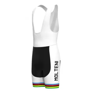 MOLTENI Black Vintage Cycling Bib Shorts