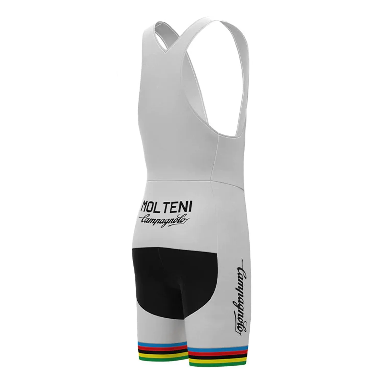 MOLTENI Black Vintage Cycling Bib Shorts