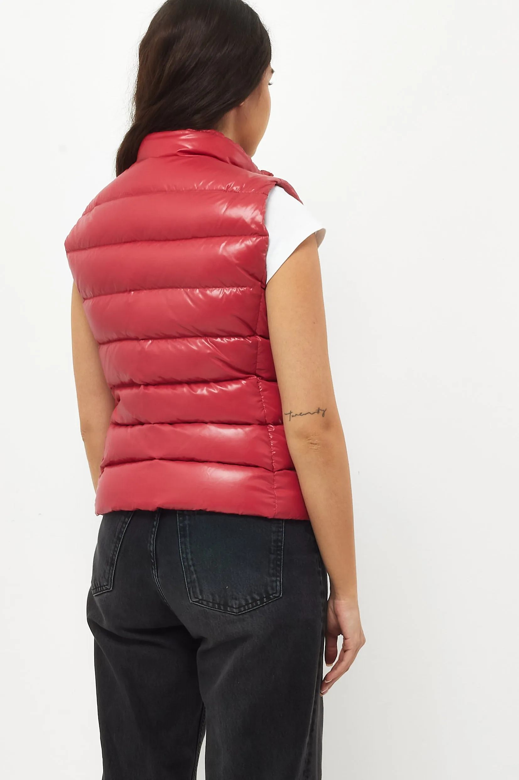 Moncler Red Ghany Down Puffer Vest - 1