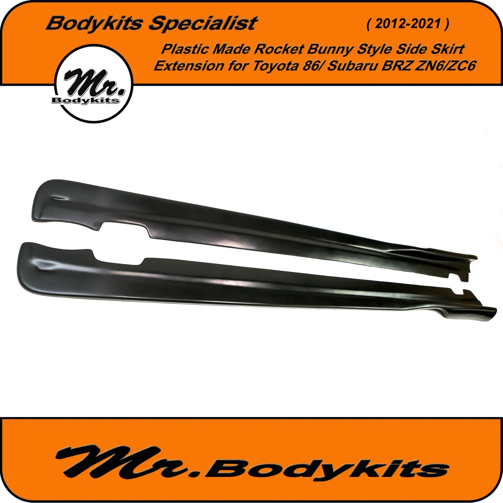 Mr Plastic Made Rocket Bunny Style Side Skirt Extension For Toyota 86 / Subaru BRZ 2012-2021