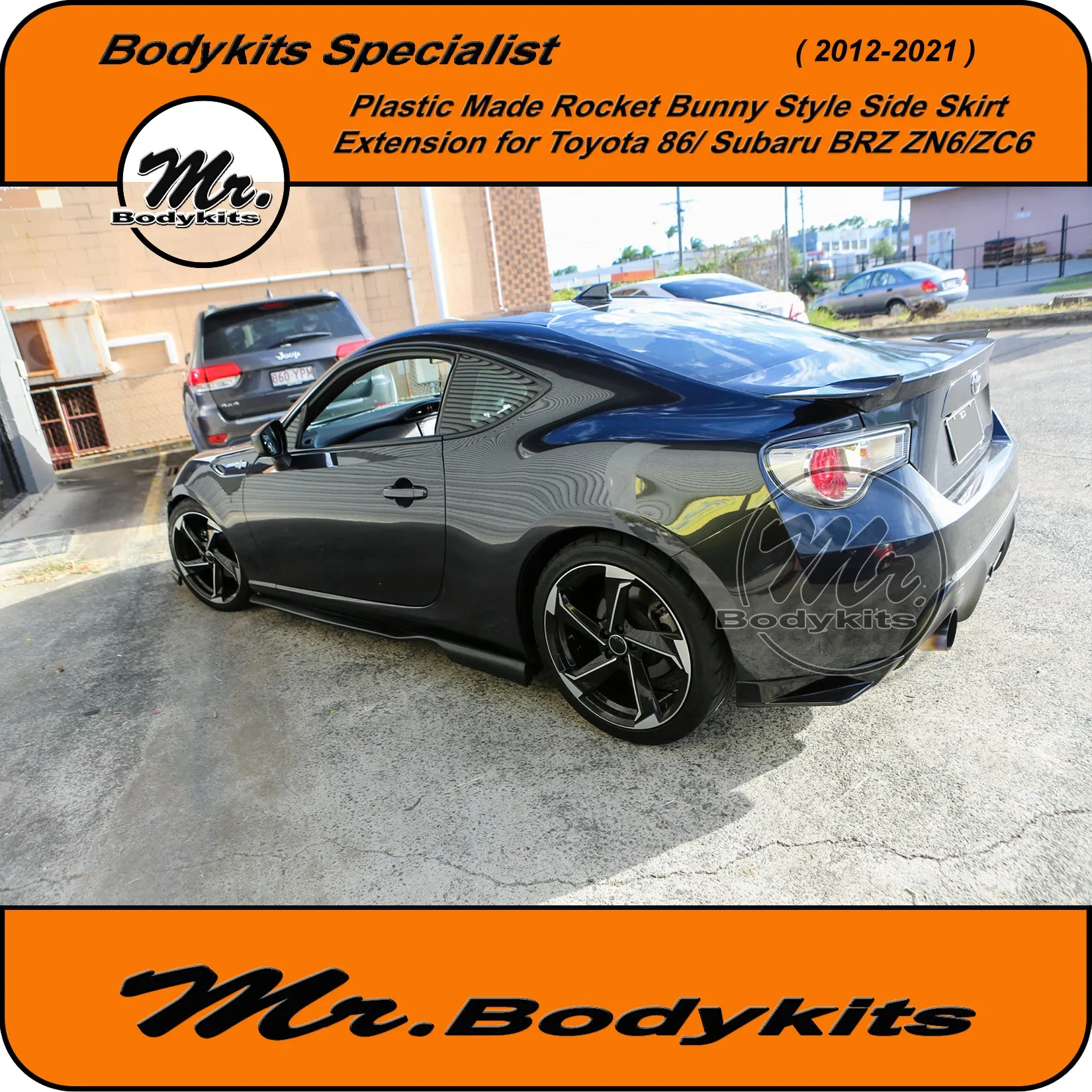 Mr Plastic Made Rocket Bunny Style Side Skirt Extension For Toyota 86 / Subaru BRZ 2012-2021