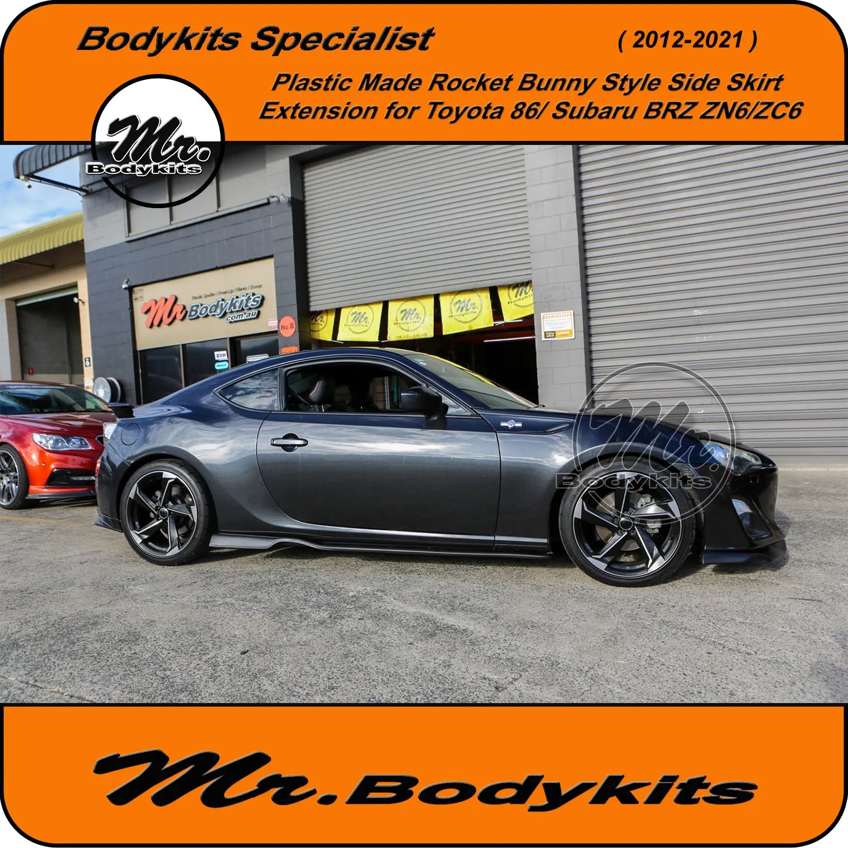 Mr Plastic Made Rocket Bunny Style Side Skirt Extension For Toyota 86 / Subaru BRZ 2012-2021