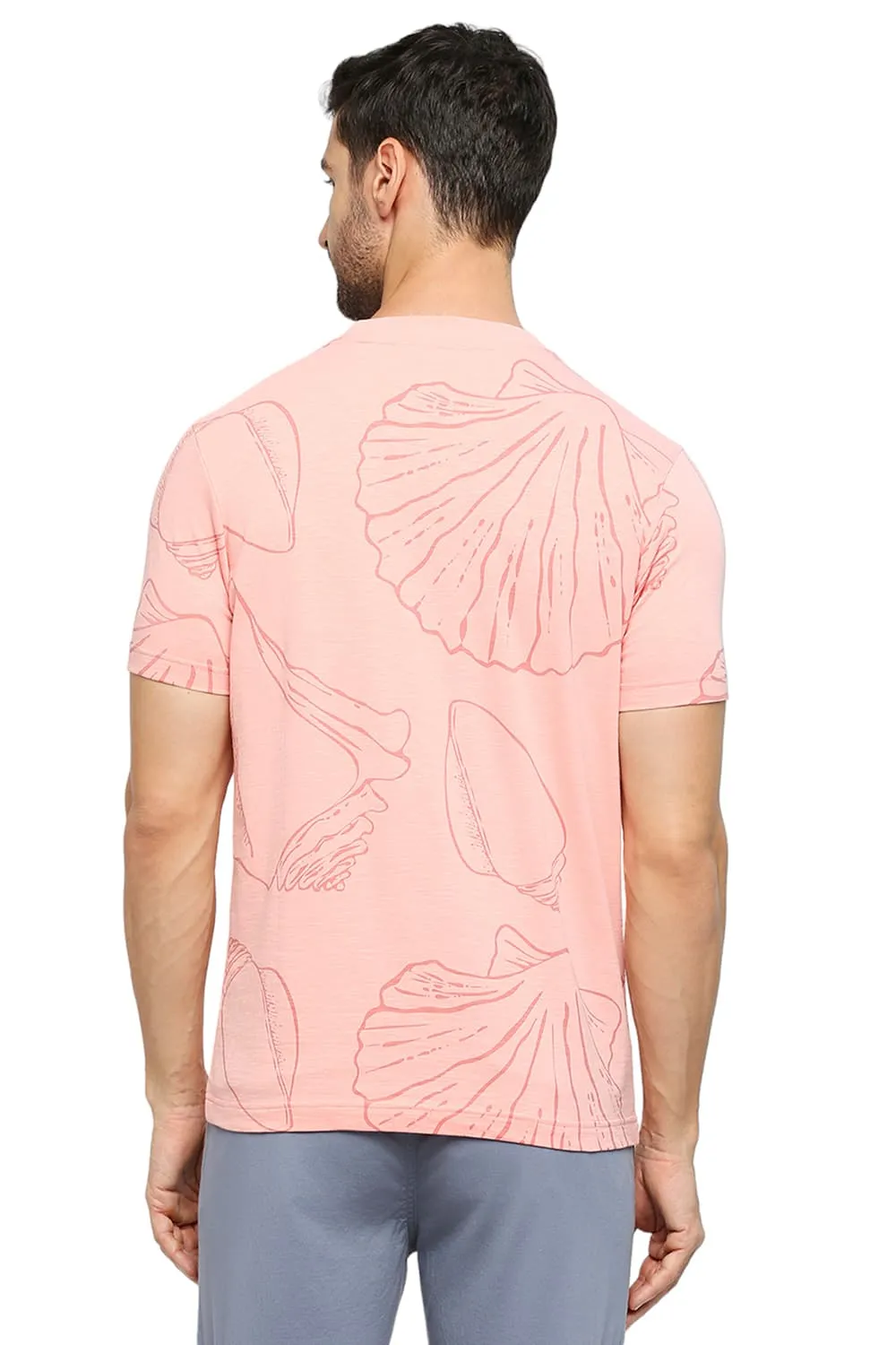 Muscle Fit Cotton Printed Crew T-shirts