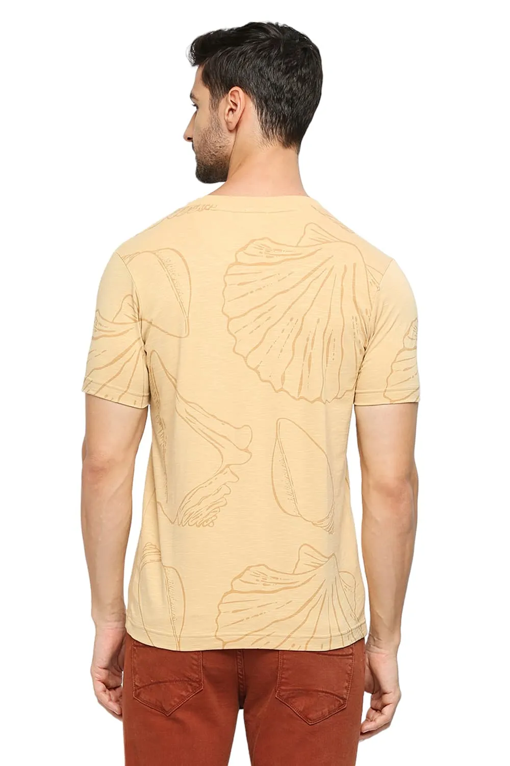 Muscle Fit Cotton Printed Crew T-shirts