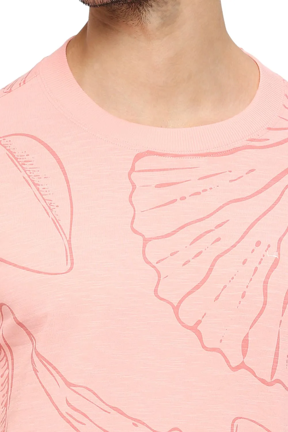 Muscle Fit Cotton Printed Crew T-shirts