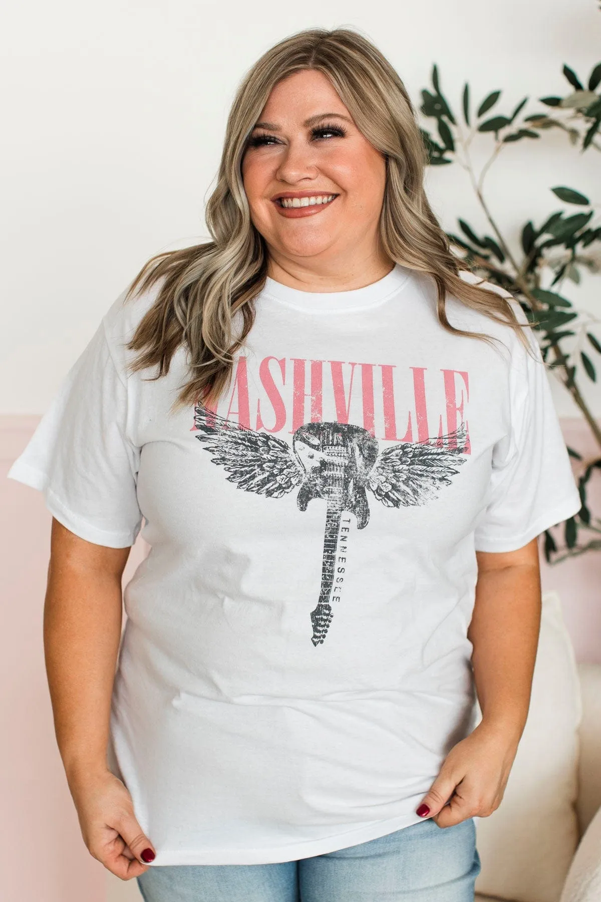Nashville Sounds Graphic Tee- White