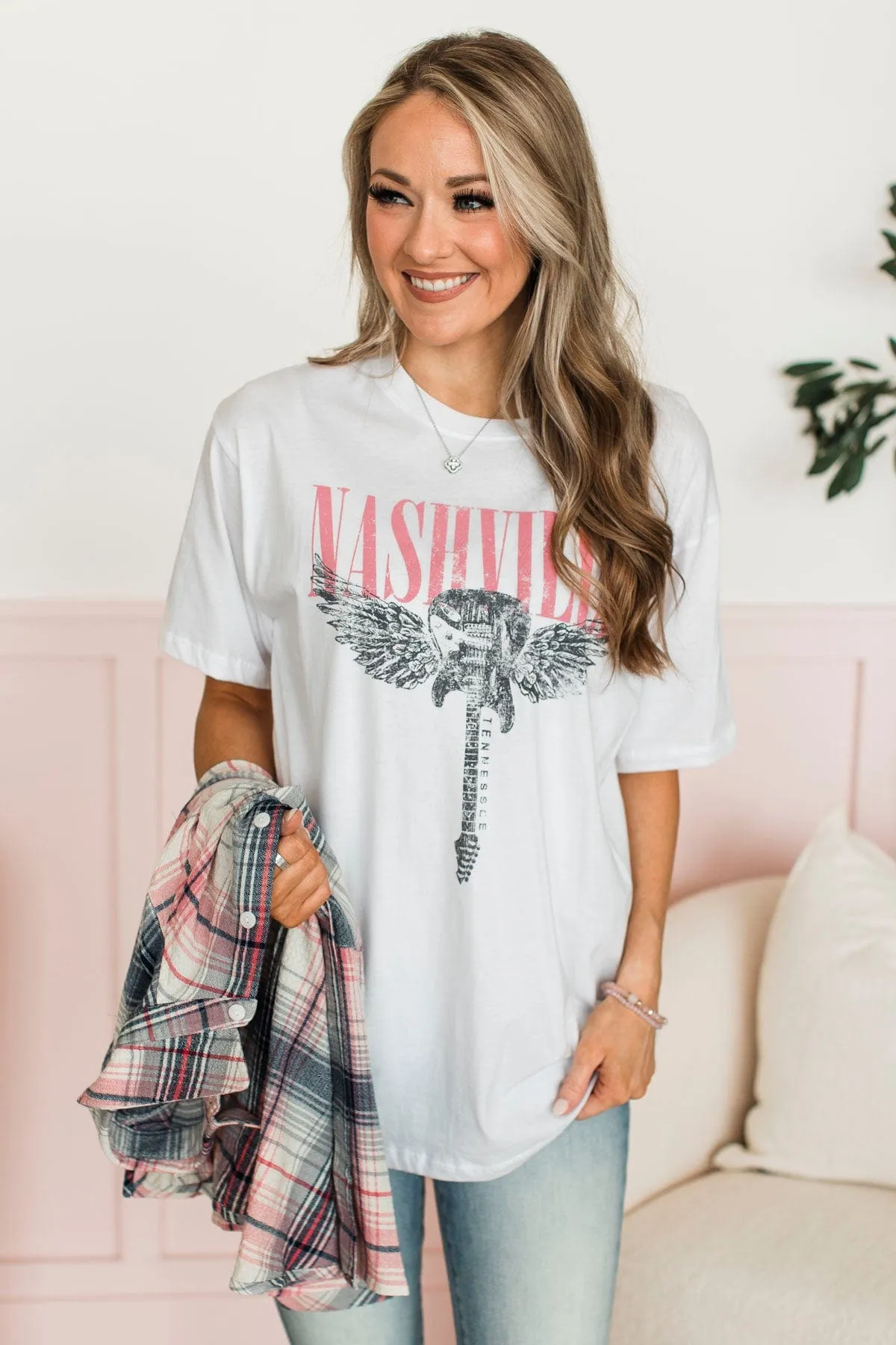 Nashville Sounds Graphic Tee- White