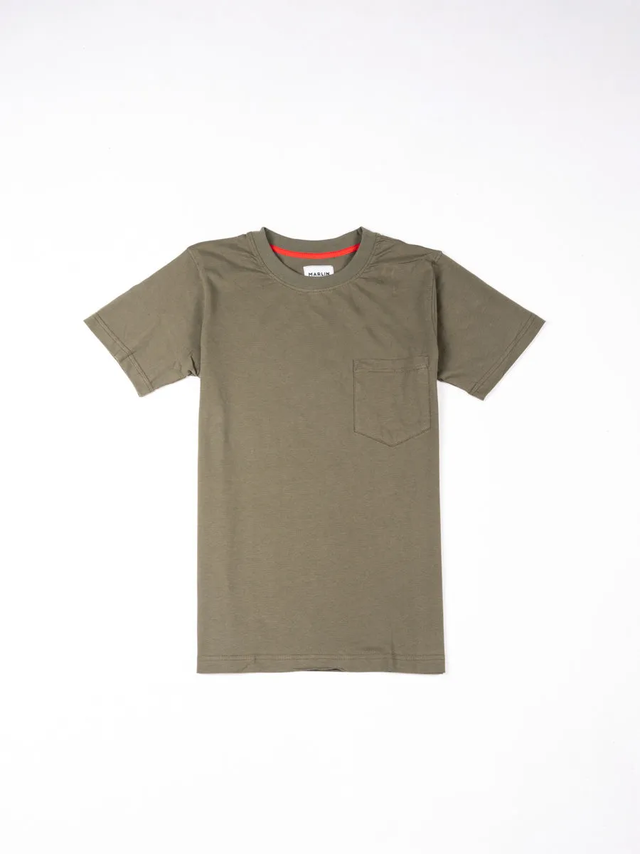 Natural Moss Cotton Tee Shirt