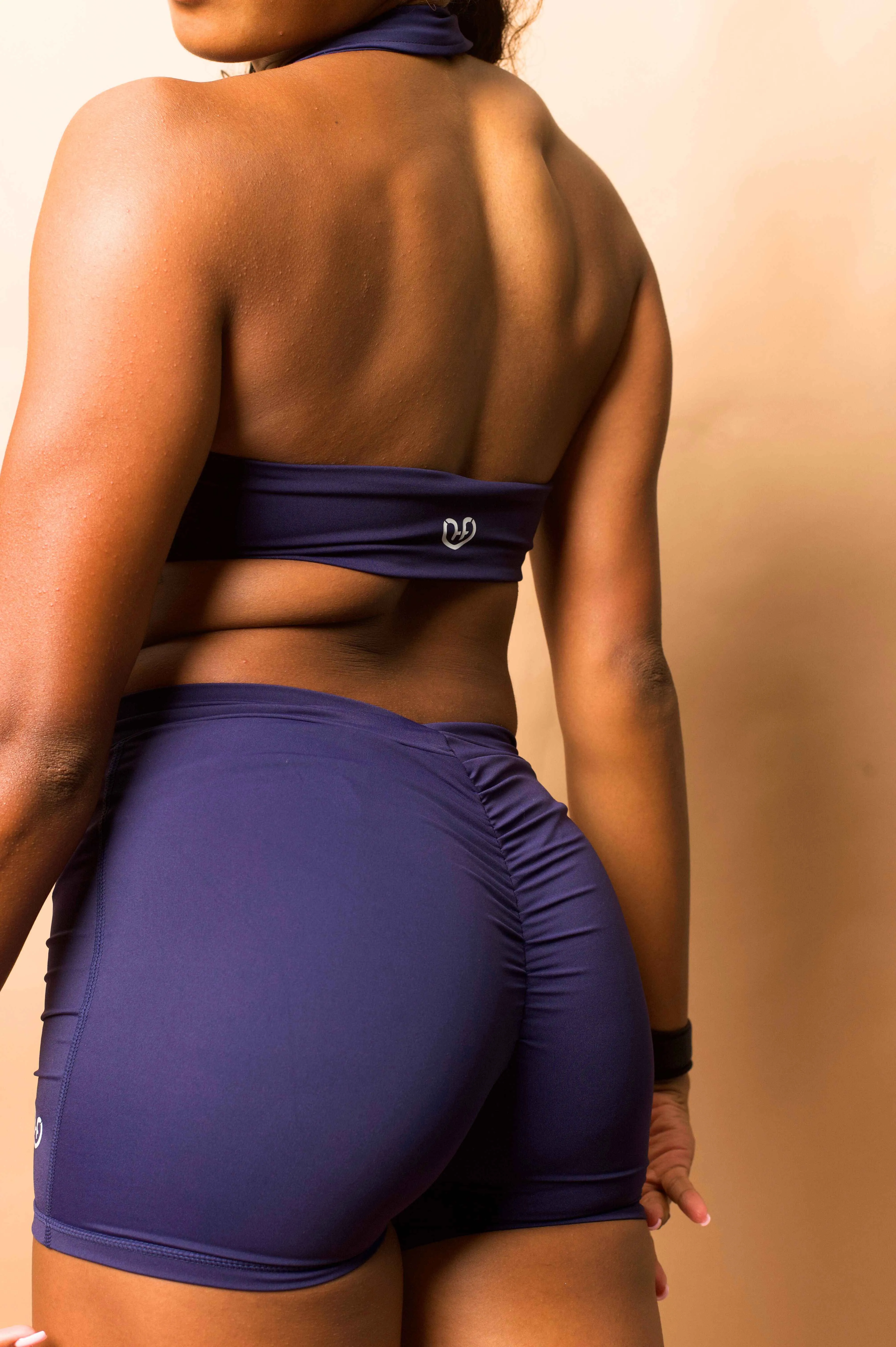 Navy Blue Aero Biker Shorts