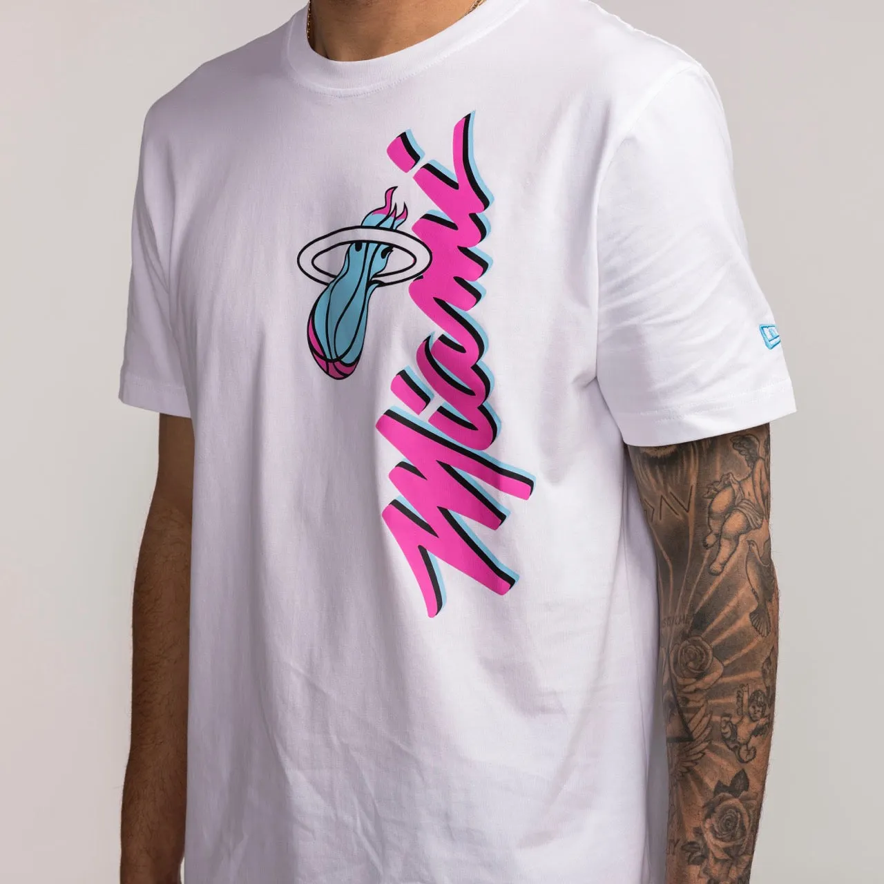 New Era Miami HEAT Original Vice Wordmark Tee