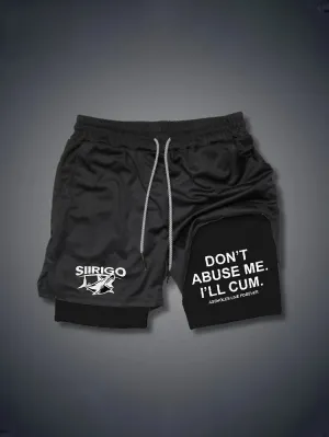 NEW Siirigo Don’t Abuse Me - 2 in 1 Men's Gym Performance Shorts, Sz XS (Fits up to 30inch waist), Retails $54