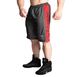 No1 mesh shorts, Black / Red