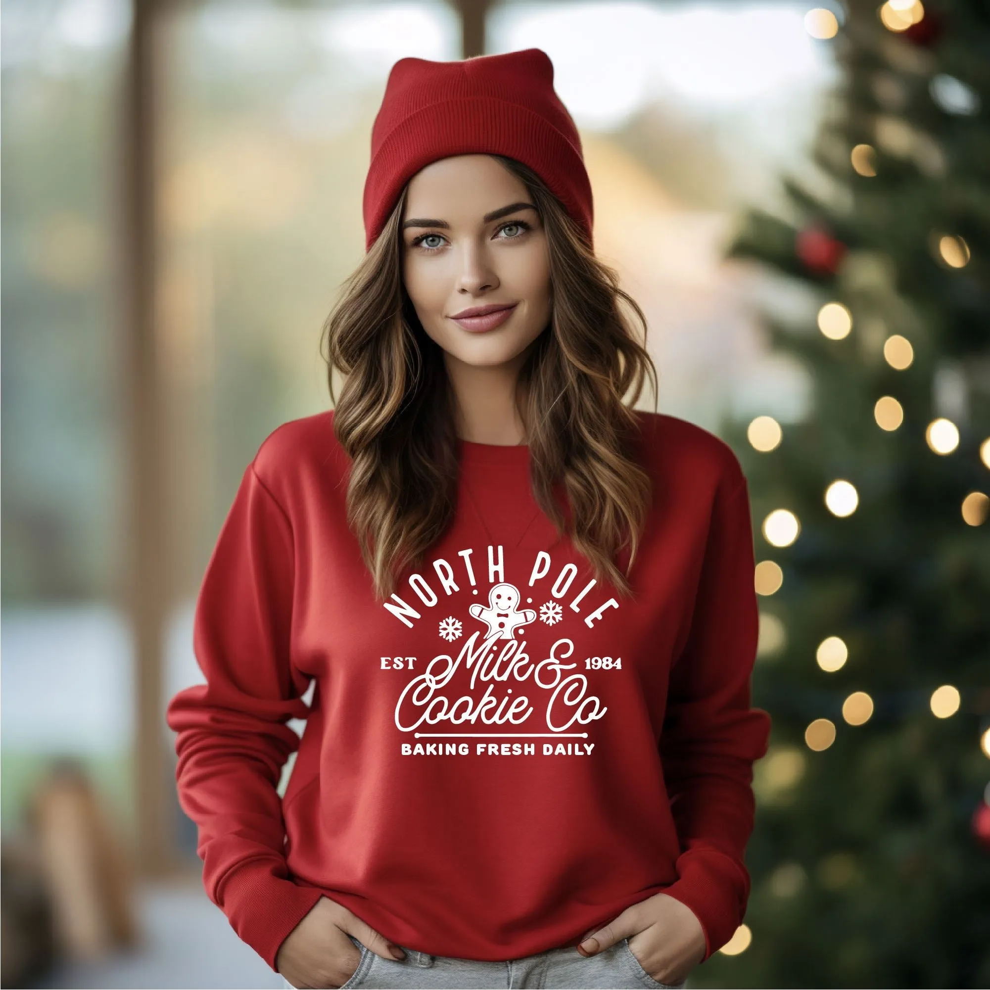North Pole Milk & Cookies Christmas Jumper