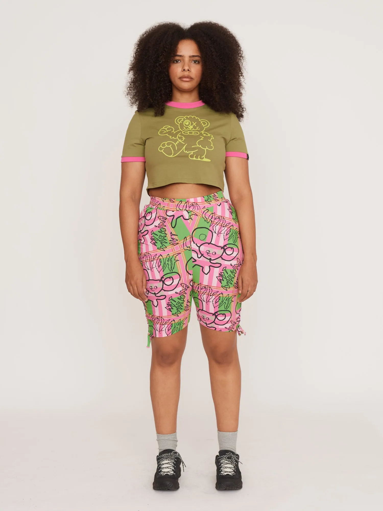 Not Working Out Rouched Cycling Shorts