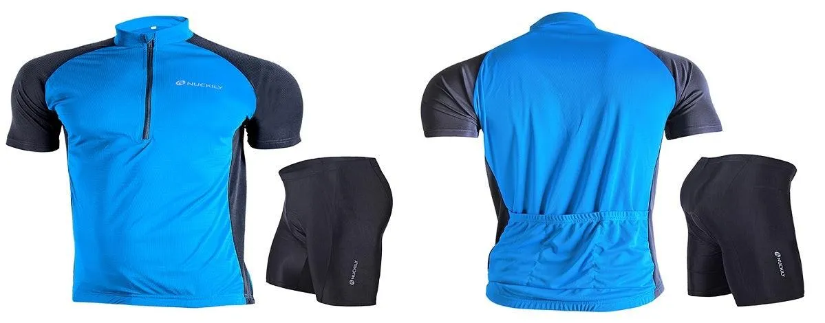 Nuckily NJ601-NS355 Jersey and Shorts Set (Blue)