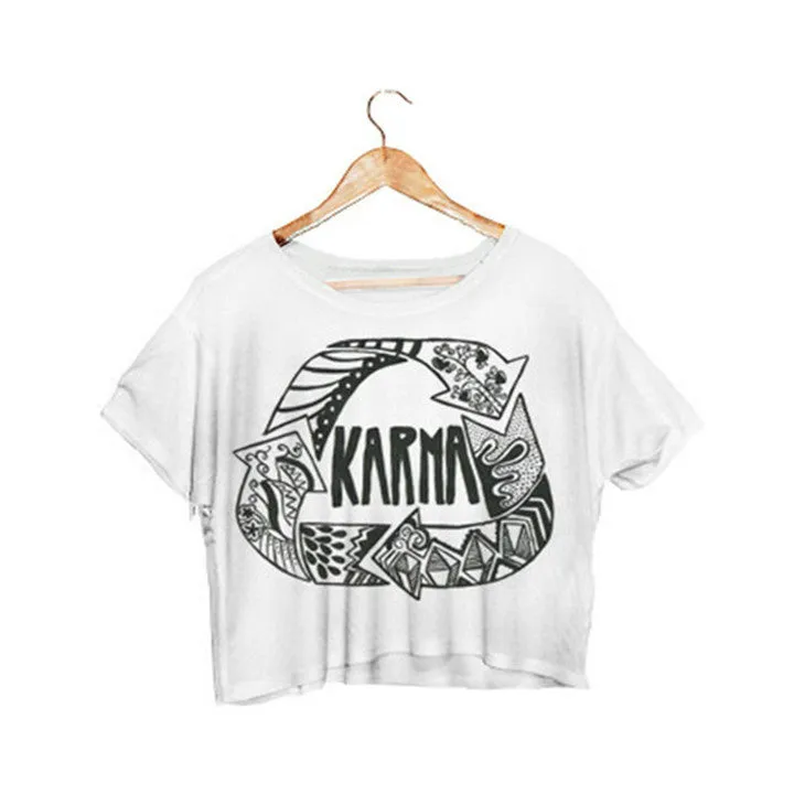 Nutella Print White Crop Tops Summer Short Sleeve T shirts Harajuku Fitness Women Fashion Kawaii T-shirt F1003