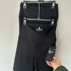 NWT 2-Pack 90 degrees Crossover Black Bike Shorts High Waist Stretch