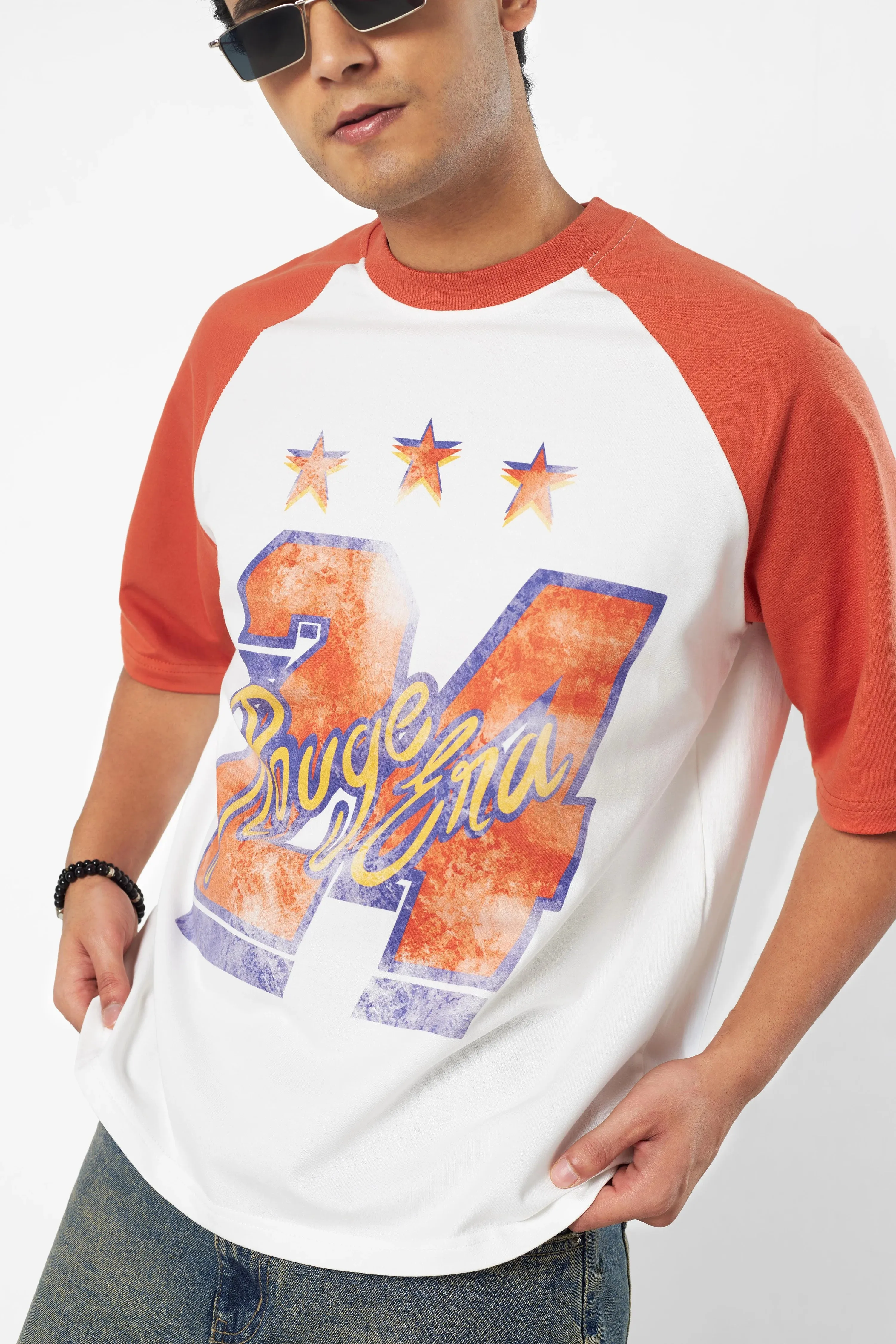 Orange Rouge Era Raglan T-Shirt